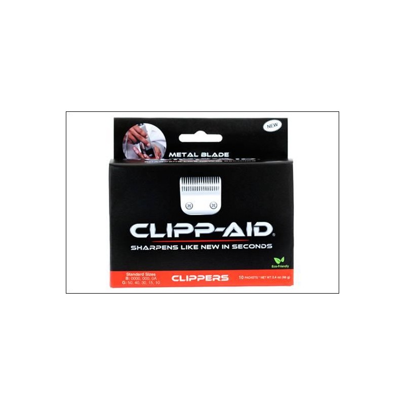 Eurostil Clipp Aid Sobre Rojo Cristales Afilador Cuchilla Maquina Cortapelo Ref. 4571