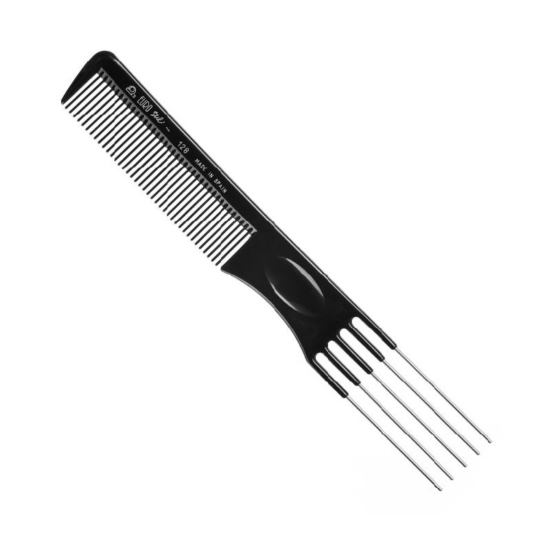 Eurostil Peine 5 Puas Metal 19,5 Ctm. Ref. 128
