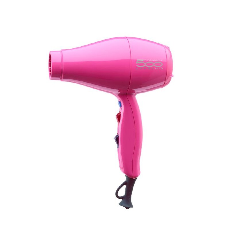 Gamma Piu Secador 500 Compact New Rosa Fluor 2000w 410gr Ref. Pagamma500c072