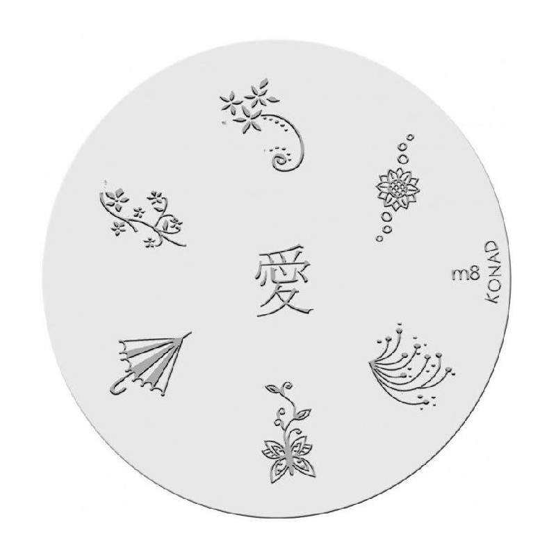 Konad Placa De Diseños Kim 8