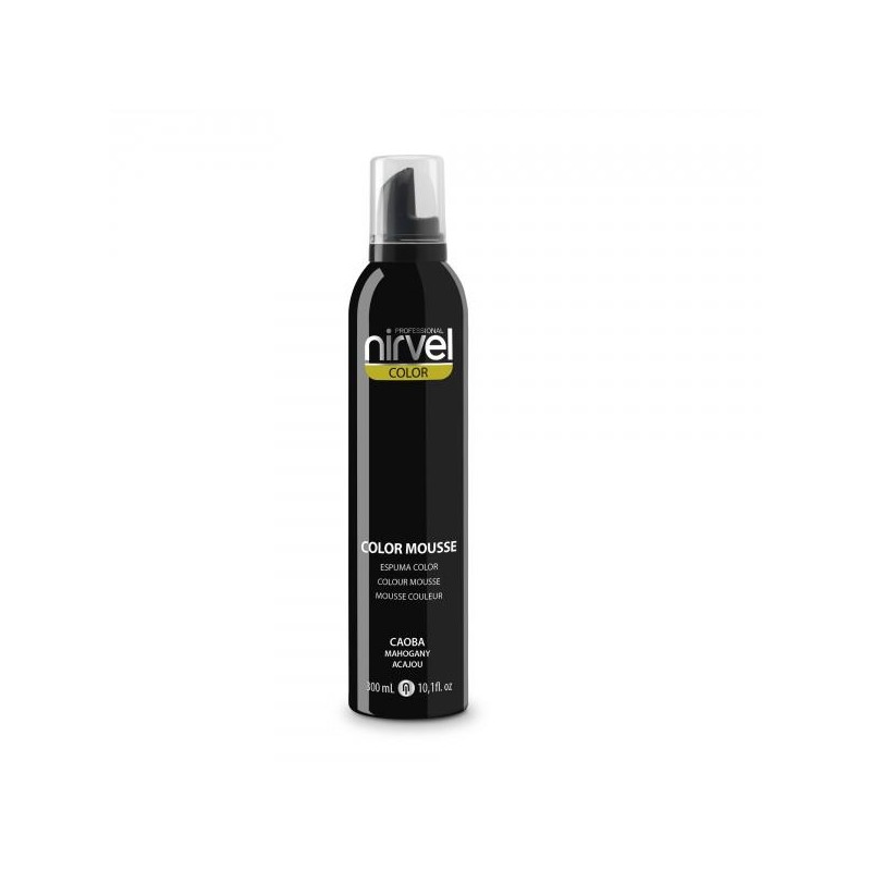 Nirvel Color Espuma Volumen Fija Y Realza Color Caoba Color Mousse 300 Ml. Ref. 6309