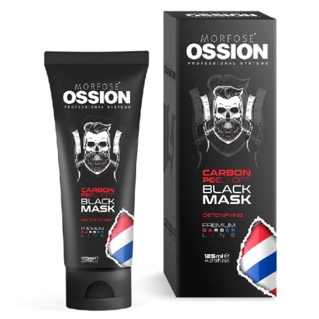 Ossion Premium Barber Line Charcoal Activated Black Mask 125ml Ref: Oss-1020