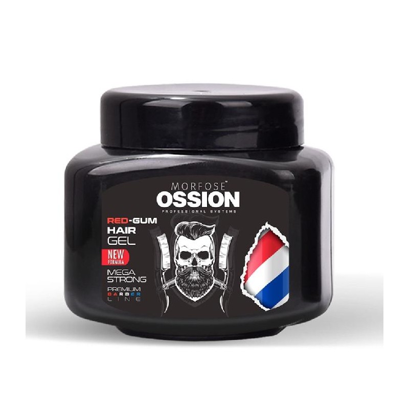 Ossion Premium Barber Line Red-gum Hair Gel 300ml Ref: Oss-1018