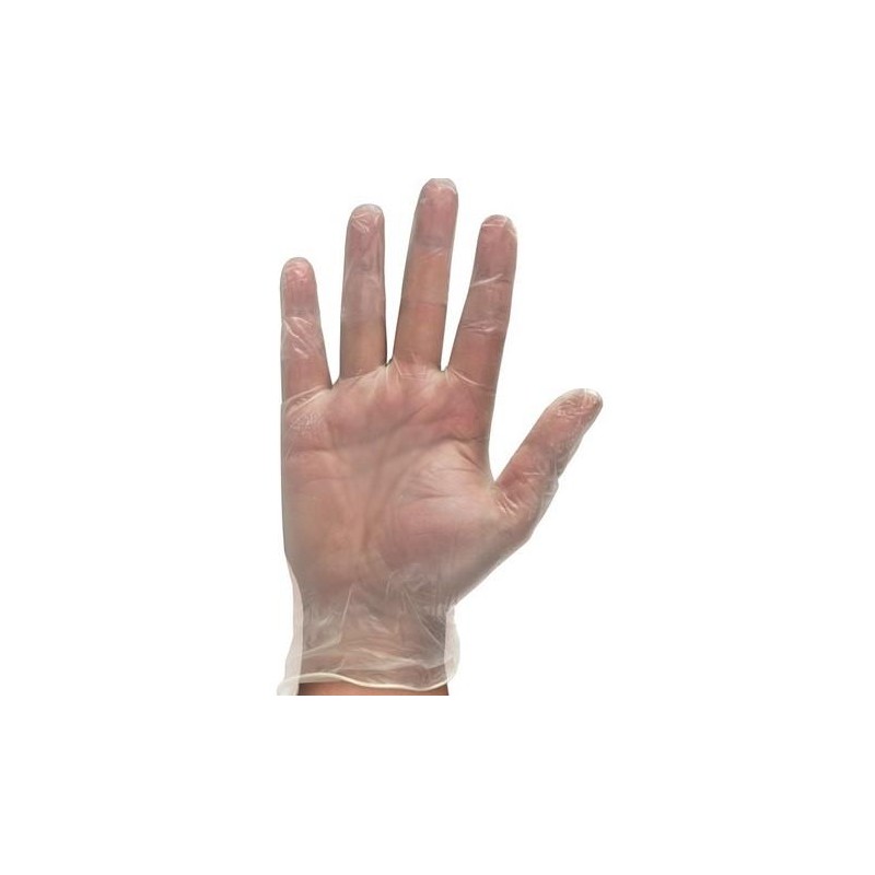 Rubberex Guantes Vinilo Touch 100 Unids Pf Transparente Sin Polvo 4.5grs Talla 2 M Ref: 423