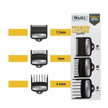 Wahl Peine Recalce Pack Premiun Medios 1,5 Mm,3 Mm,4.5 Mm  Ref. 03354-5001
