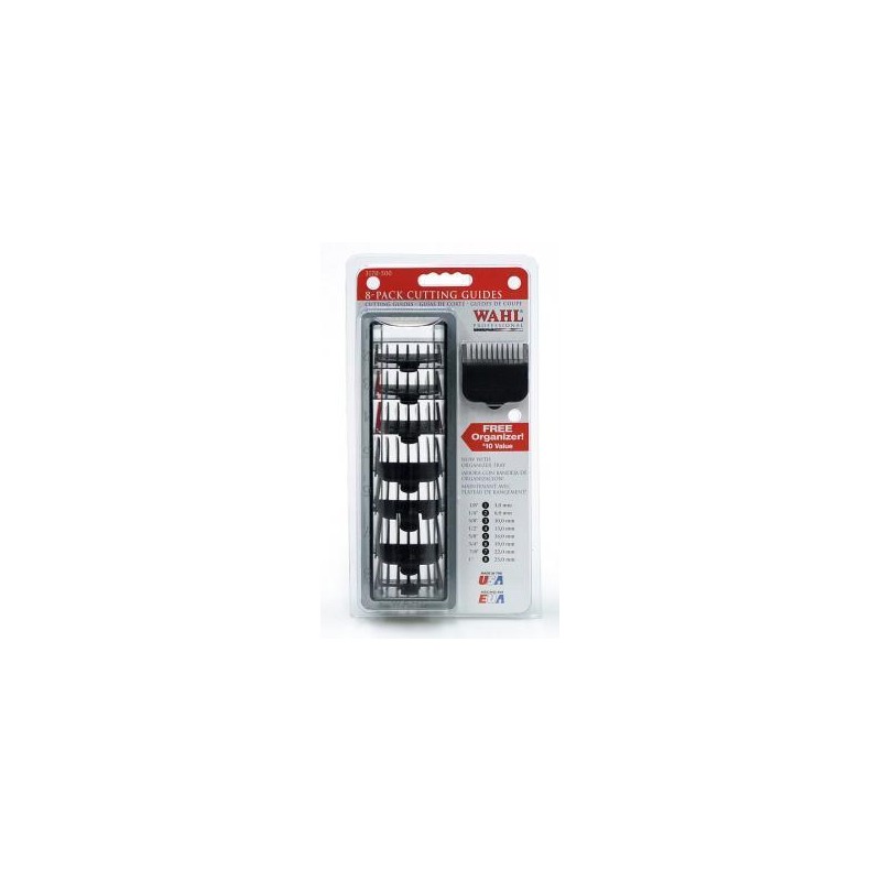 Wahl Peine Recalce Plastico Pack Del 1 Al 8 Negro Ref. 3170-500