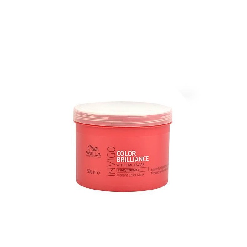 Wella Care Mascarilla Invigo Brilliance Protectora Color Cabello Fino 500 Ml.