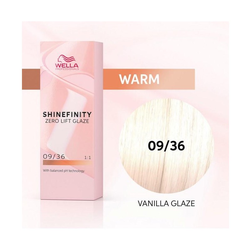 Wella Color Tinte Permanente Shinefinity 09.36 Color Rubio Muy Claro Dorado Violeta 60 Ml   Ref. 99350113540