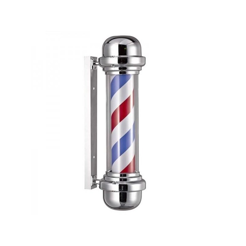 Eurostil Polo Poste Barbero Con Luz Giratorio 50 Cm X 15 Cm Multicolor Cromado Ref. 04743
