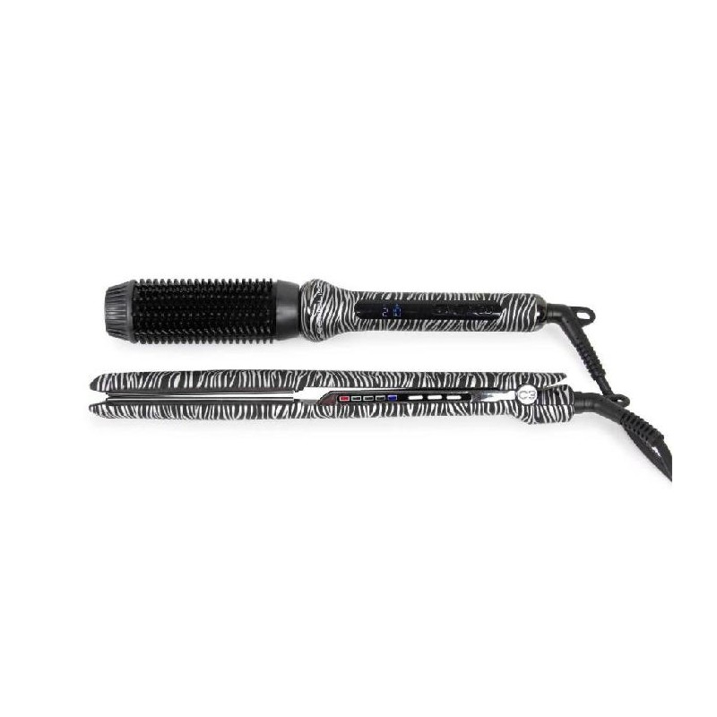 Corioliss Kit Christmas Plancha Titanio C3 Silver Zera Y Hot Brush    Ref. Suk1050