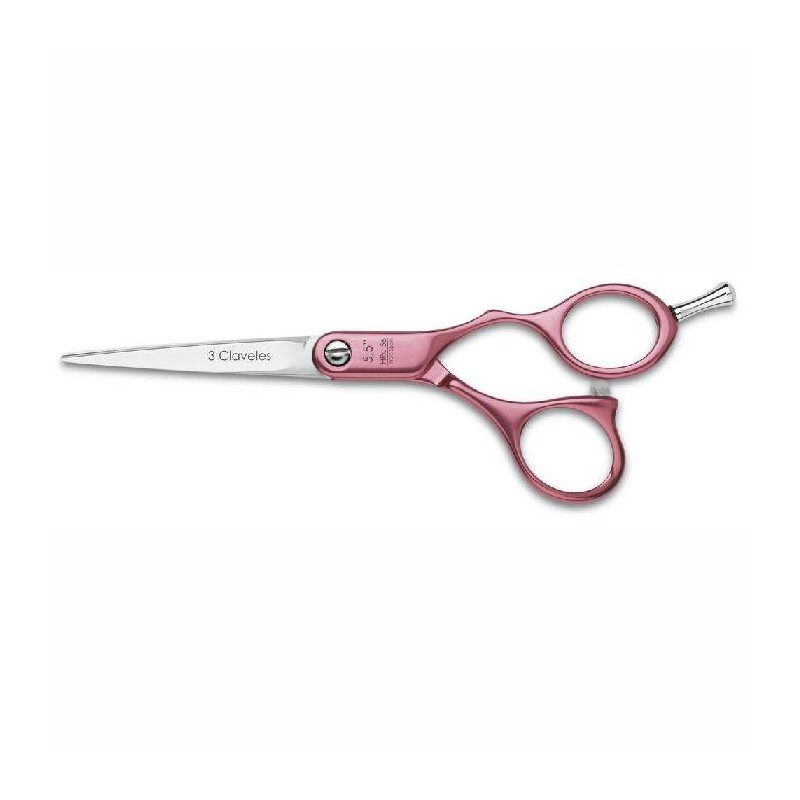 3 Claveles Tijera Aluminio Rosa Acero Hrc56 Filo Suave 5.5 Pulgadas Ref. 12691